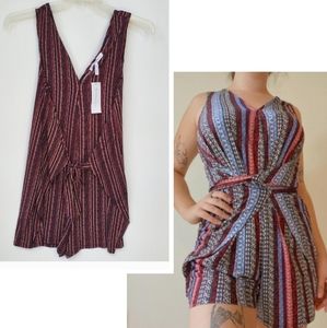 BCBG Romper Shorts w/ Tie at Waist NEW With Tags Size Med.